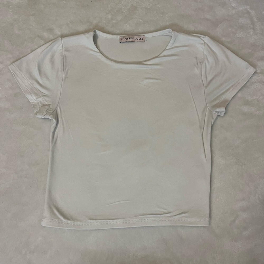 White Crop Top
